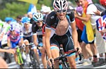 Frank Schleck pendant la dix-neuvi�me �tape du Tour de France 2011